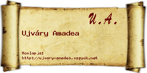 Ujváry Amadea névjegykártya